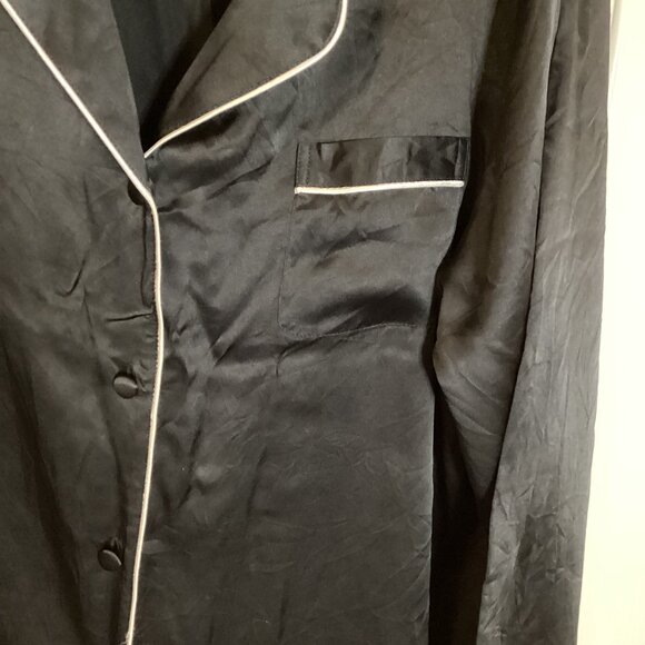 THXSILK Women's Mulberry Silk PJ Set Long Sleeve Sleepwear Nightwear Pajamas - Picture 3 of 11